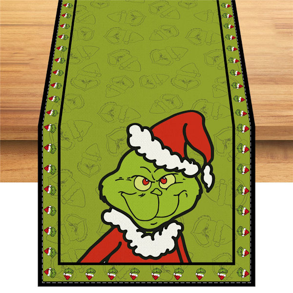 Juledug Bordløber Glædelig Jul Dug Hjem Spisebord Flag Dekorationer A