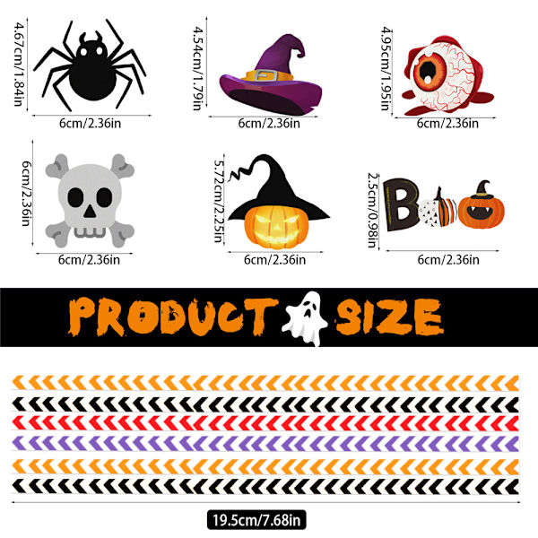 24 kpl Halloween-kurpitsa-aavepillit kertakäyttöiset pillit juhlapöytätarvikkeet Eyeball