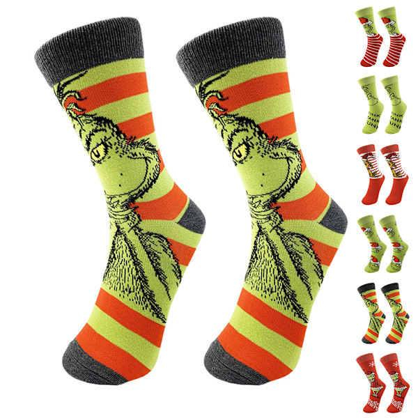 1 Par Julstrumpor Fuzzy Socks Present Julklapp A