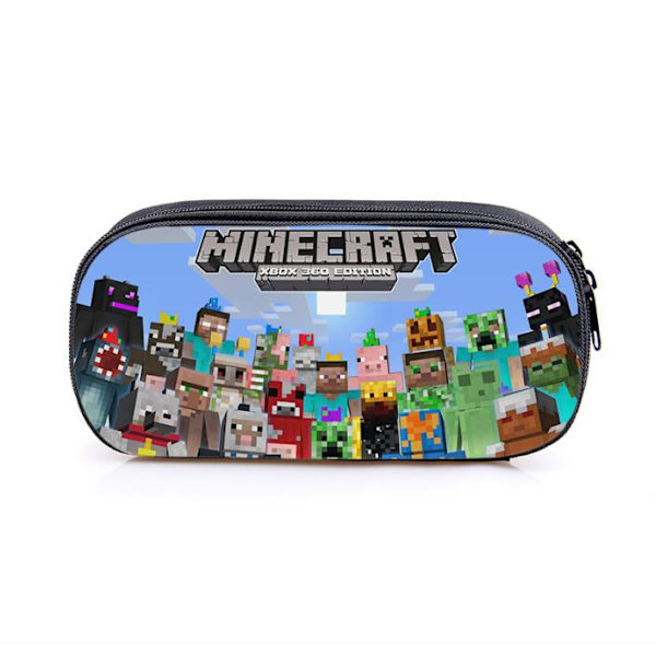 Cartoon Minecrrft Pennfodral för Barn och Studenter F