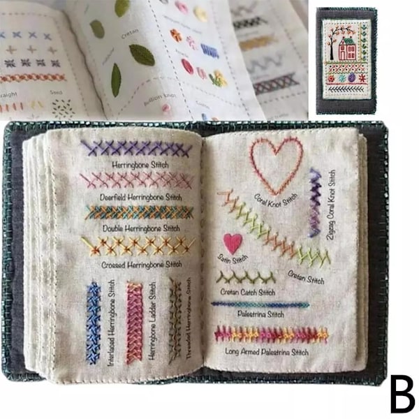 DIY Stygnbok, Broderistygnbok, Broderisömnadsbok, Sömnadsböcker för Nybörjare Vuxna Förbättra Dina Hantverksfärdigheter B