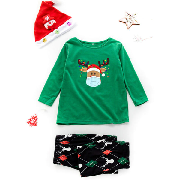 Familj Matchande Vuxna Barn Jul Xmas Nattkläder Pyjamas Set B - Men ( Dad )