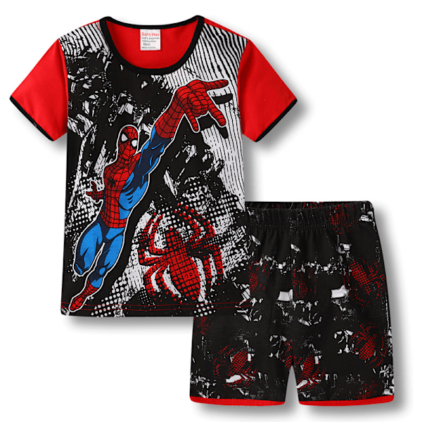 Spider-Man Pyjamas för Små Pojkar Grafisk Kortärmad Topp & Shorts Sovkläder Set Hemmakläder Pyjamas #8 120cm