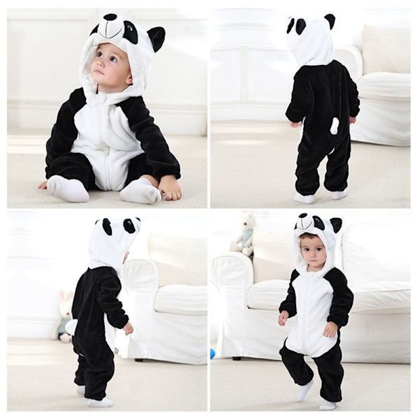 Baby Djurhuva Romper Jumpsuit Bodysuit Kläder Vinterkläder D 70cm