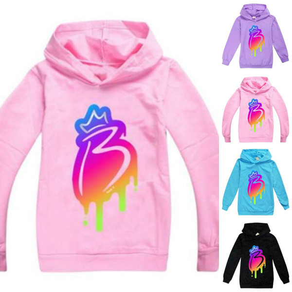 Royally B Kids Brianna's Merch Hoodies Huvtröja med huva pink 140cm