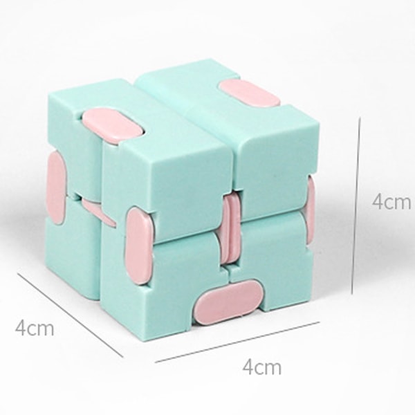 Finger Cube Fidget Leksak Kubleksak Sensorisk Spel För Barn Vuxen Present green