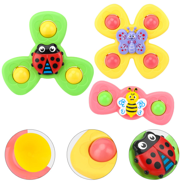 3xBaby sugspinnare Tecknad Toy Fidget Rolig Toy Butterfly