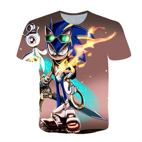 Hot Kids Sonic Boys kortärmad T-shirt Top Casual Summer B 110cm