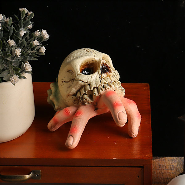 Ghost Festival Kranie Konkylie Spøgelseshænder Parodi Dekorationer Fingre Muslingeskal Resin Ornamenter Halloween Parodi Sjov Hjem Have Dekorationer Håndværk