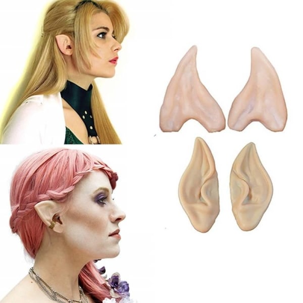 Halloween Party Fariy Elf Ears Accessoarer Latex Long Ears