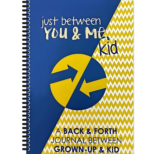 Bara mellan dig och mig, unge, en interaktiv pocketbok för vuxna barn Yellow Blue