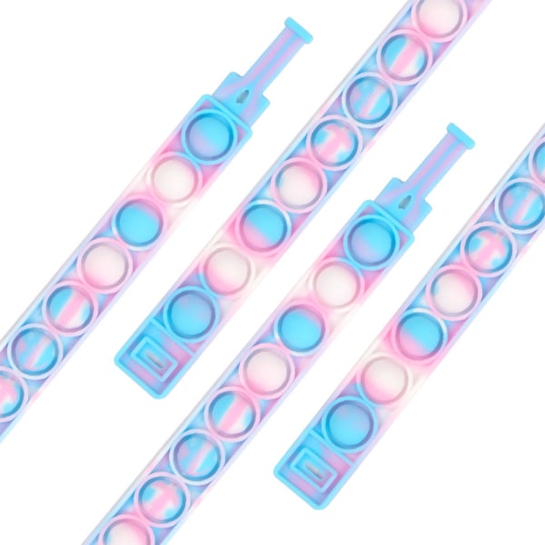 Barn Vuxna Push Pop It Fidget Toy Sensoriskt armband / armband Light blue light pink
