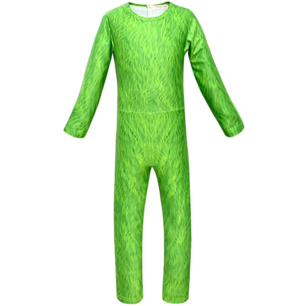 Barn Pojkar The Grinch Cosplay Costume Xmas Party Jumpsuit Romper