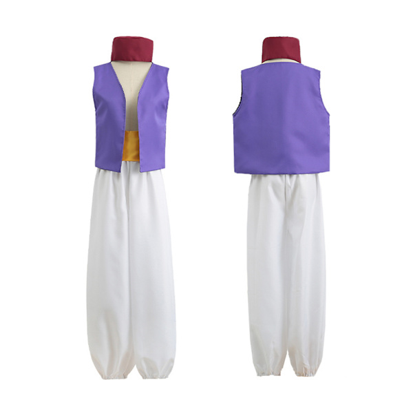 Bokveckans Män Disney Arabisk Prins Aladdin Vuxen Maskeraddräkt Halloween Karneval Party Kostym Bollywood Cosplay Kläder S