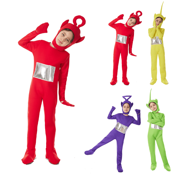 Antenn Baby Jumpsuits Barn Pojkar Cosplay Kostym Outfits Halloween Rollspel Red 110cm