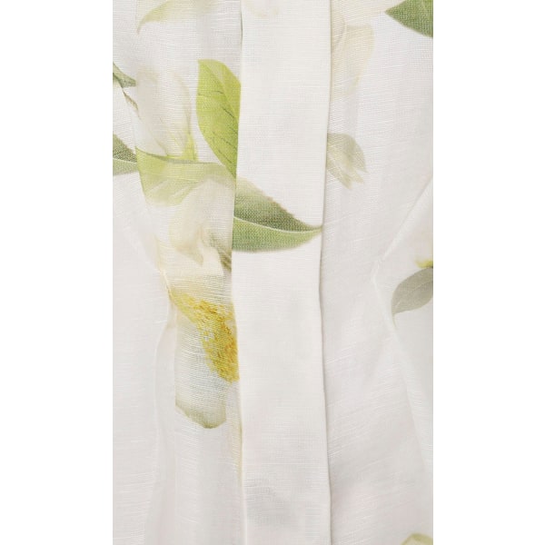 HARMONY DRAPERAD SKJORTKLÄNNING Dam 3D-tryckt Maxiklänning Krage Blomma Spetsklänning Långärmad Klänning Cocktailklänning M