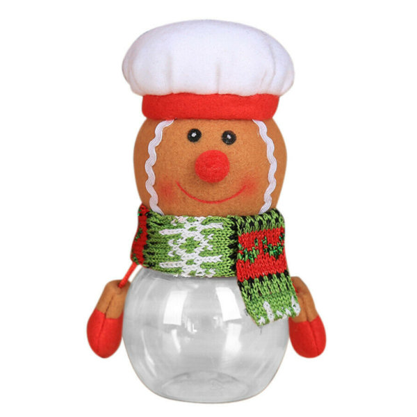 Julgodispåsar Godisburk Förvaringsflaska Påse Julbarnsgåvor gingerbread Man