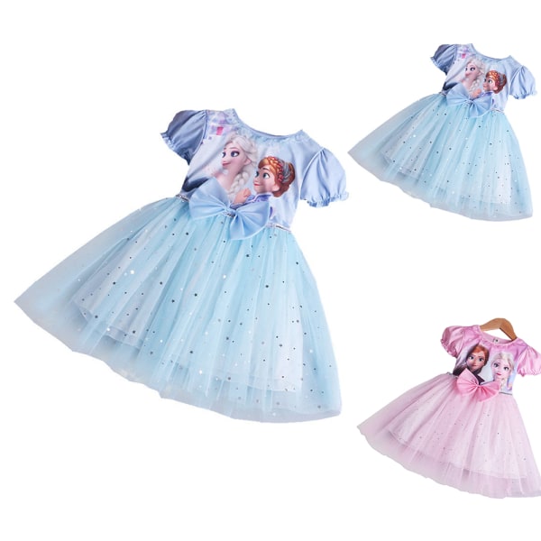Frozen barnkläder Aisha Princess Dress Aisha Baby light blue 130cm