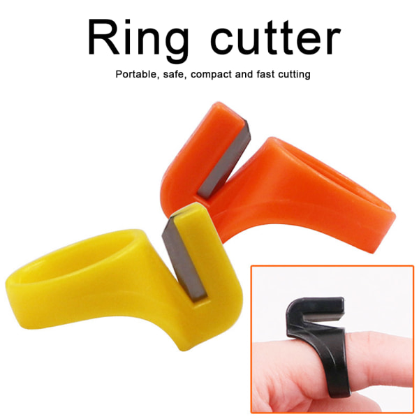 3ST Industriell tråd Finger Cutter Ring Sax Plast