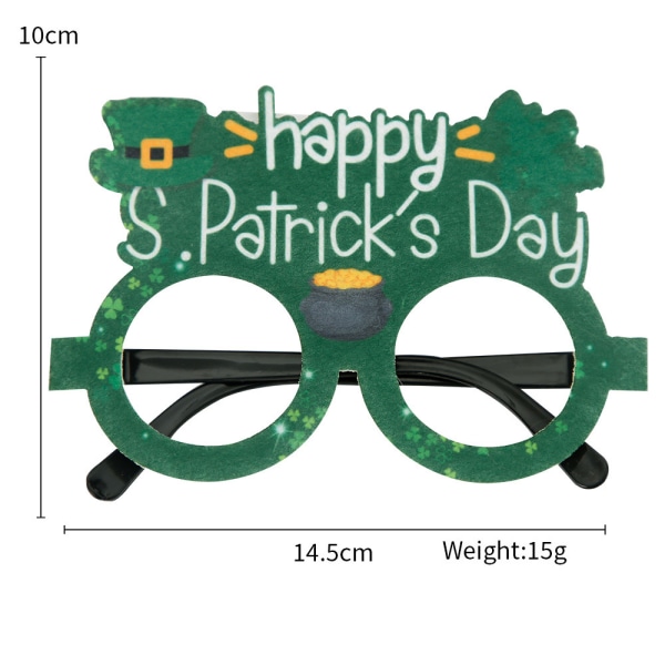 Patrick's Day Glasögon Irish Shamrock Leprechaun Glasögon Favor I