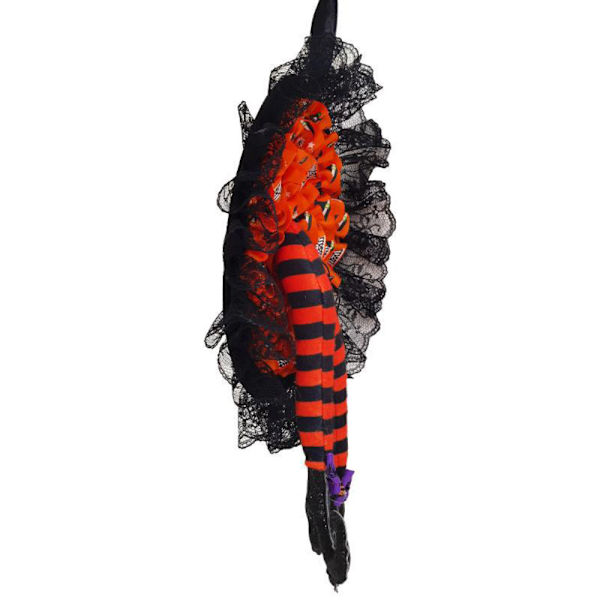 Halloween-noita jalkaköynnös pitsihame röyhelöillä riippuva koriste orange
