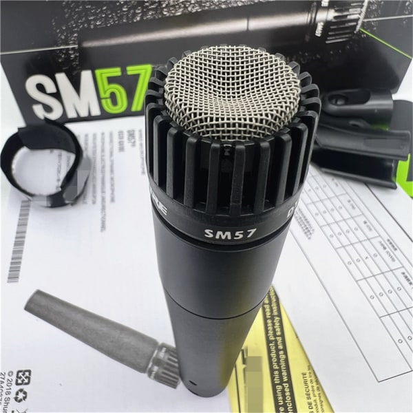 Shure SM57-LC Kardioid Dynamisk Instrumentmikrofon Svart