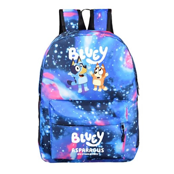 Kids Bluey Ryggsäck Skola Gym Väska Pojkar Flickor Student Skolväska Resa Ryggsäck C