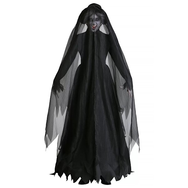 Halloween Vampyr Kostume Voksen Heks Cosplay Spøgelsesbrud Kvinder Fancy Kjole Gave M