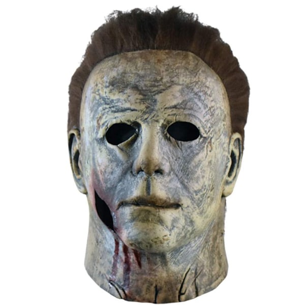 Michael Myers Skräck Full Mask Latex Mask Halloween Maskerad Cosplay Läskig C