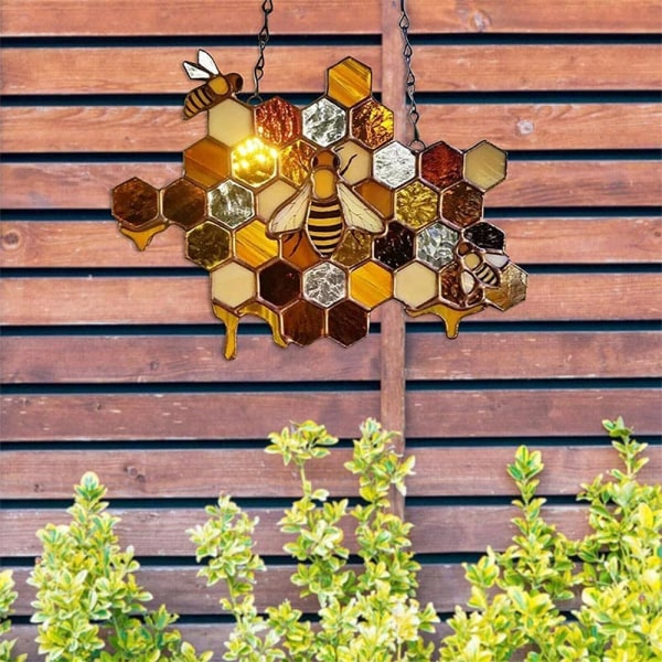 Hängande dekorationer Bee Pendant Art Dekoration Hive Ornaments 2