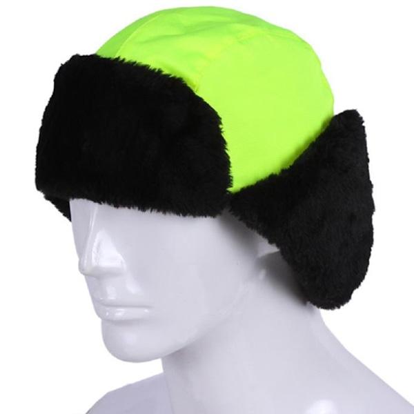 Barn & Vuxna Hög Synlighet Reflexer Varm Hatt Synlighet Hatt Fluorescent green