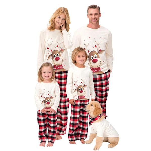 Familjematchande vuxna barn julpyjamas Xmas nattkläder pyjamas set Dad 3XL