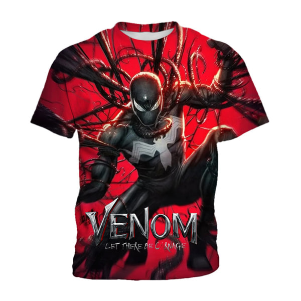 Barn Pojkar Spider-Man 3d Print T-shirt Kortärmad Casual Toppar B 140cm