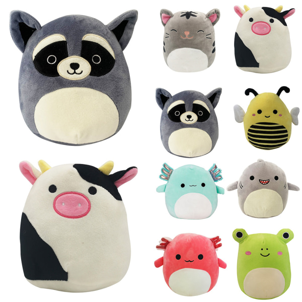 Plushdjur, söta och gosiga interaktiva gosedjur Raccoon