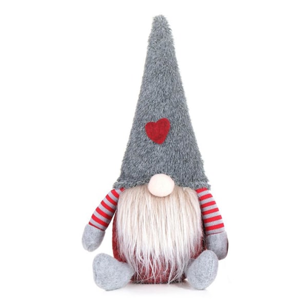 Jultomtar Plyschdocka Dvärg Elf Ornament Juldekaler grey