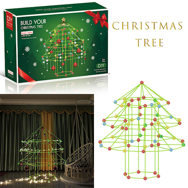 Fortbyggningssats för barn, DIY-julklappssats, utomhusleksak