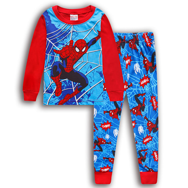 Spider-Man Pyjamas för Små Pojkar Grafisk Långärmad Topp & Byxor Sovkläder Set Hemmakläder Pj's #6 130cm