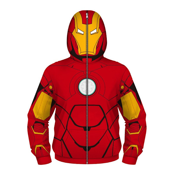 Captain America Iron Man cosplay huvtröja för barn Blue 4f3e | Blue | Fyndiq