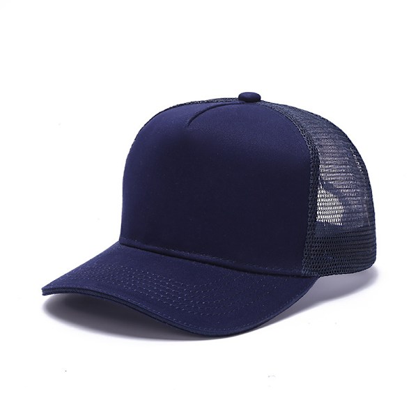 Truckerkeps i mesh för dam och herr, justerbar, ventilerande snapback-keps för utomhusbruk Navy