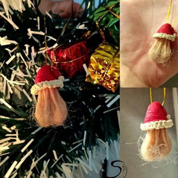 Rolig 3D Julkula Julgranshängande Ornament Festdekoration B