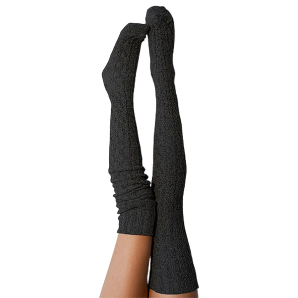 Kvinnor Casual idrottare randiga över knä höga långa strumpor strumpor  Black d62d | Black | Fyndiq