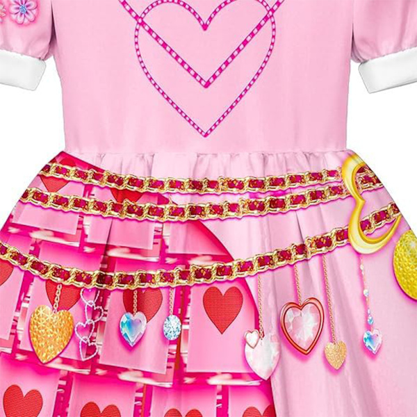 Descendants 4: Rise of the Red Queen, tyttöjen mekko, punainen esiintymisasu 100cm