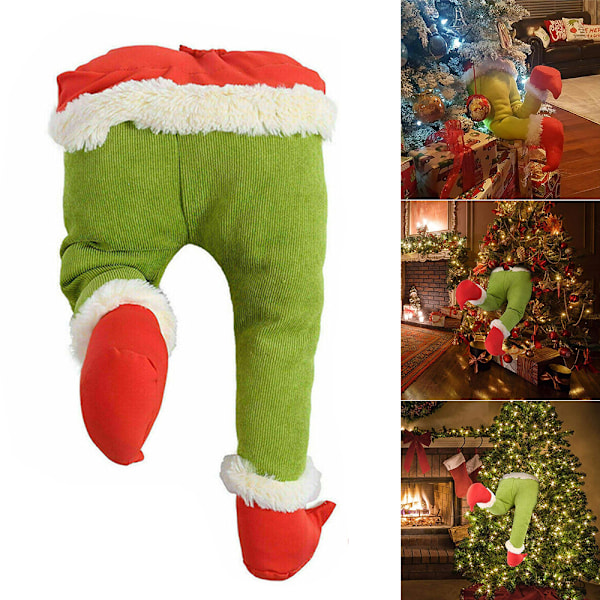 Grinchens Juleben Plysdukke Juletræ Krans Dekorationsgave