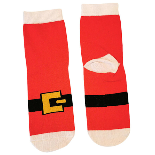 Dame Santa Fleece Tøffel Strømpe Varm Jul Julegaver Xmas Short Socks