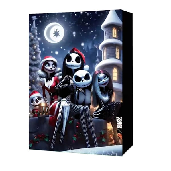 Halloween Ankomstkalender 2024, Mardröms Ankomstkalender före jul, Halloween Nedräkningskalender Innehåller 24 Gåvor C