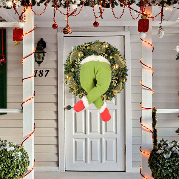 Grinchens Juleben Plysdukke Juletræ Krans Dekorationsgave
