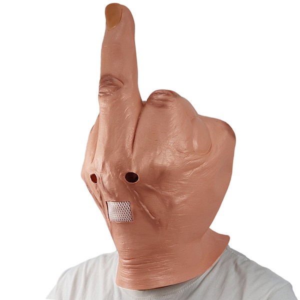 Långfinger Halloween helhuvudmask Latex kostym Cosplay