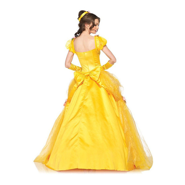 Disney Princess Klassisk Skönhet Belle & Odjuret Kvinnors Halloween Maskeraddräkt för Vuxen L
