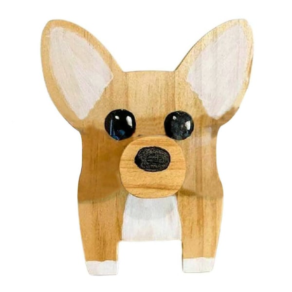 Trä Djurglasögonhållare Cartoon Fox Glasögonställ Desktop yellow puppy