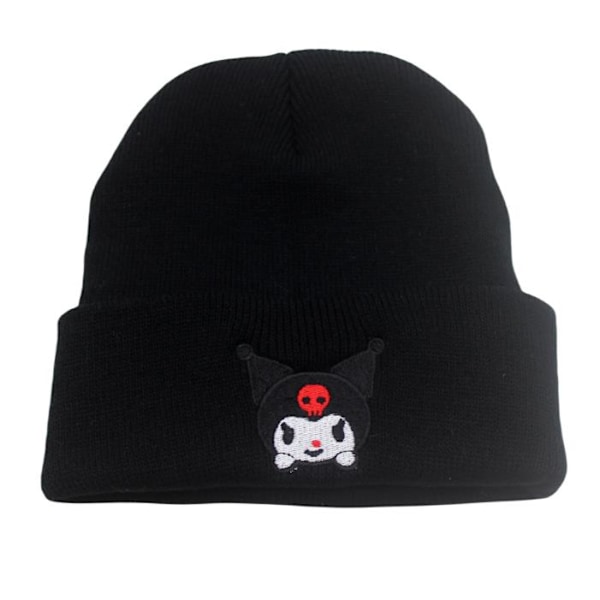 Saniro Beanie-mössa för kvinnor Söt tecknad Cinnamoroll Melody Kuromi Vinterstickad mössa B